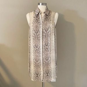 Snakeskin Sheath Dress - Size M